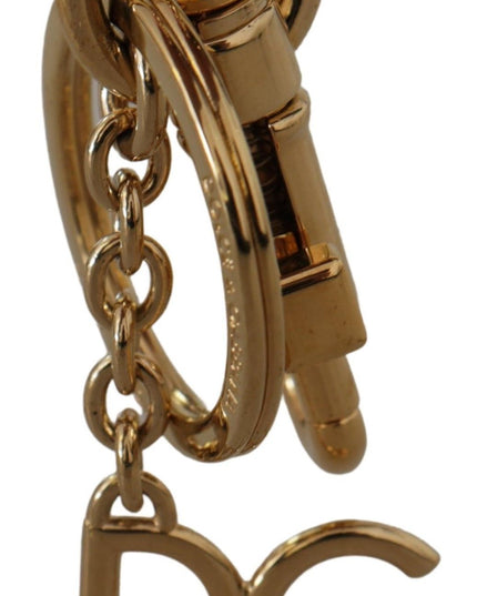 Dolce & Gabbana Black Leather #DGLovesLondon Keyring Cardholder Coin Case