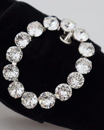 Dolce & Gabbana Black Velvet Crystals Loafers Flats Shoes