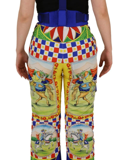 Dolce & Gabbana Multicolor Printed Snow Trouser Pants