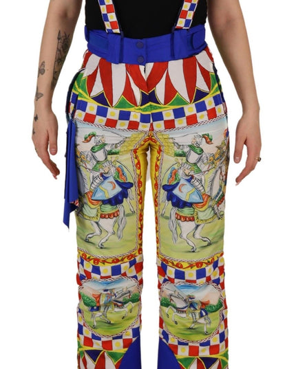 Dolce & Gabbana Multicolor Printed Snow Trouser Pants