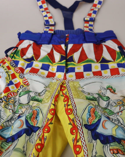 Dolce & Gabbana Multicolor Printed Snow Trouser Pants