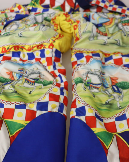 Dolce & Gabbana Multicolor Printed Snow Trouser Pants