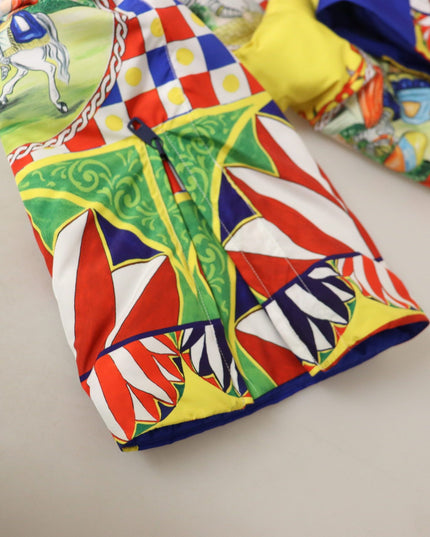 Dolce & Gabbana Multicolor Printed Snow Trouser Pants
