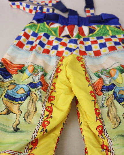 Dolce & Gabbana Multicolor Printed Snow Trouser Pants