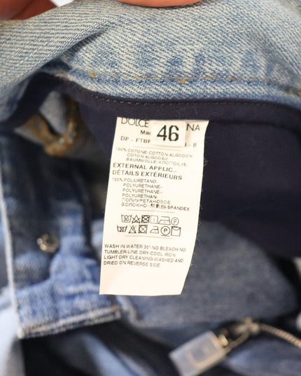 Dolce & Gabbana Multicolor Patchwork High Waist Denim Jeans