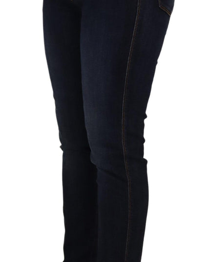 Dolce & Gabbana Blue Cotton High Waist Skinny Denim Jeans