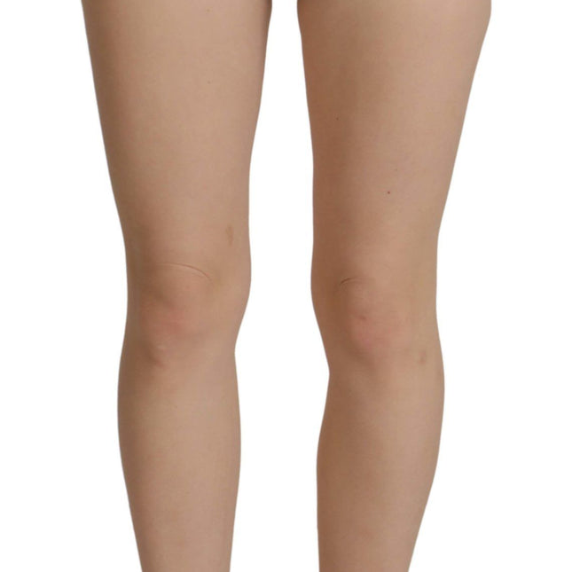 Dolce & Gabbana Green High Waist Hot Pants Cotton Army Shorts