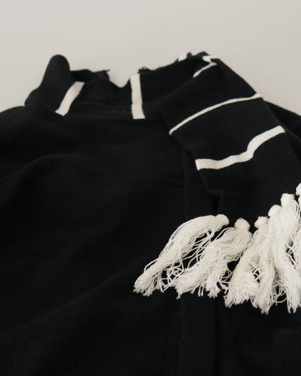 Dolce & Gabbana Black Cashmere Turtleneck Pullover Sweater