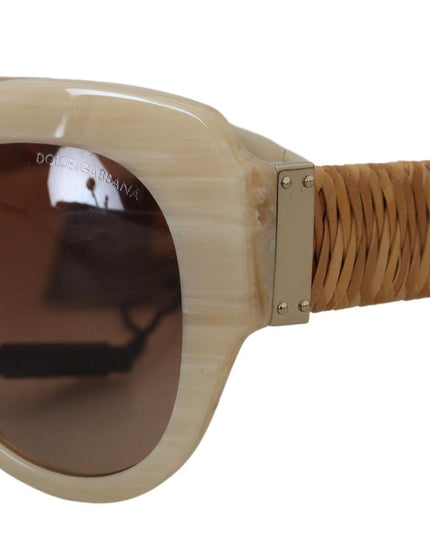 Dolce & Gabbana Beige Acetate Full Rim Brown Lense DG4294 Sunglasses