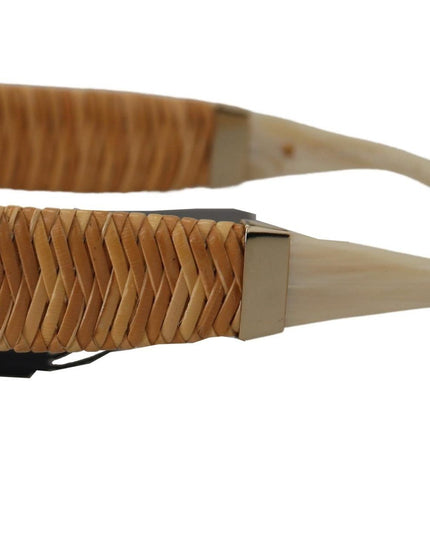 Dolce & Gabbana Beige Acetate Full Rim Brown Lense DG4294 Sunglasses