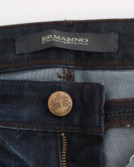 Ermanno Scervino Blue Slim Jeans Denim Pants Skinny Leg Stretch