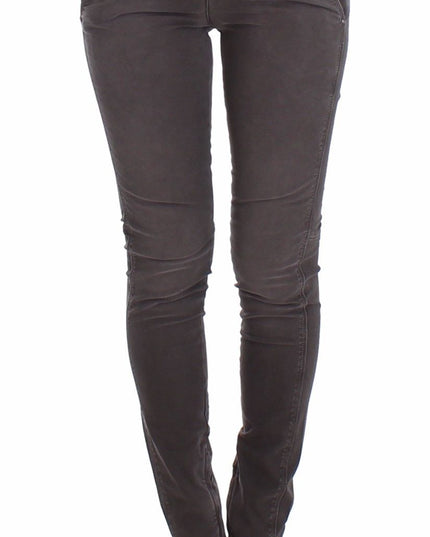 Ermanno Scervino Gray Slim Jeans Denim Pants Skinny Leg Stretch
