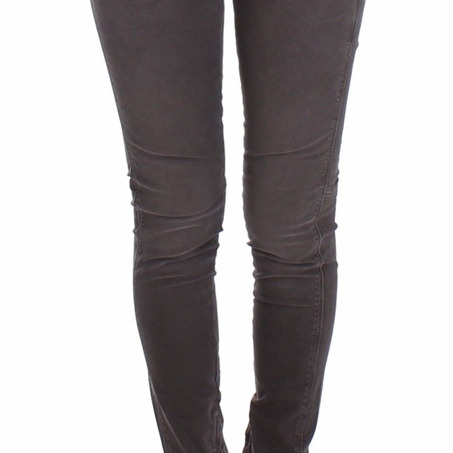Ermanno Scervino Gray Slim Jeans Denim Pants Skinny Leg Stretch
