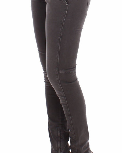 Ermanno Scervino Gray Slim Jeans Denim Pants Skinny Leg Stretch