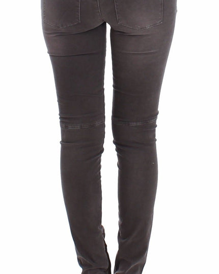 Ermanno Scervino Gray Slim Jeans Denim Pants Skinny Leg Stretch