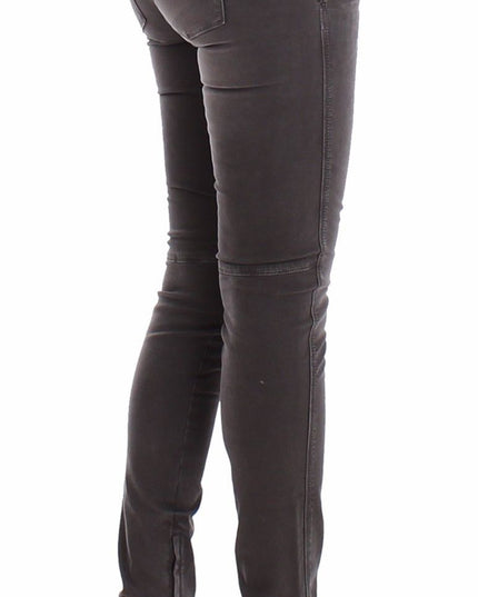Ermanno Scervino Gray Slim Jeans Denim Pants Skinny Leg Stretch