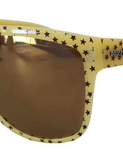 Dolce & Gabbana Yellow Stars Acetate Square Shades DG4125 Sunglasses