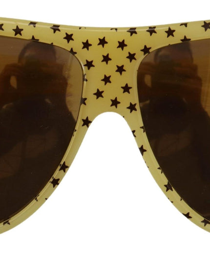 Dolce & Gabbana Yellow Stars Acetate Square Shades DG4125 Sunglasses