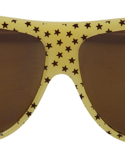 Dolce & Gabbana Yellow Stars Acetate Square Shades DG4125 Sunglasses