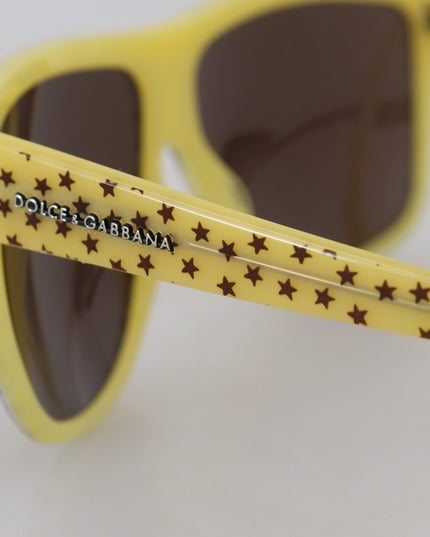 Dolce & Gabbana Yellow Stars Acetate Square Shades DG4125 Sunglasses