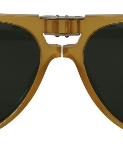 Dolce & Gabbana Yellow Acetate Black Lens Aviator DG4196 Sunglasses