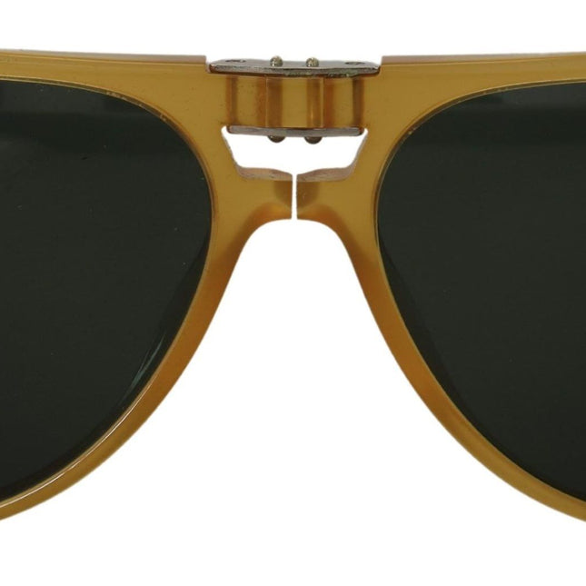 Dolce & Gabbana Yellow Acetate Black Lens Aviator DG4196 Sunglasses