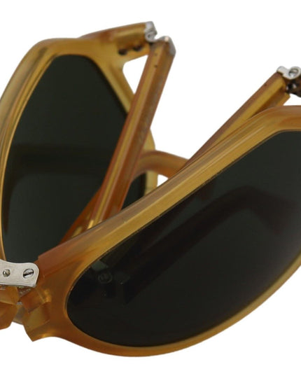 Dolce & Gabbana Yellow Acetate Black Lens Aviator DG4196 Sunglasses