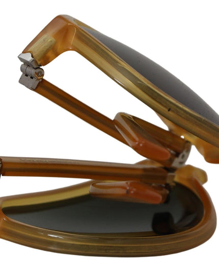 Dolce & Gabbana Yellow Acetate Black Lens Aviator DG4196 Sunglasses