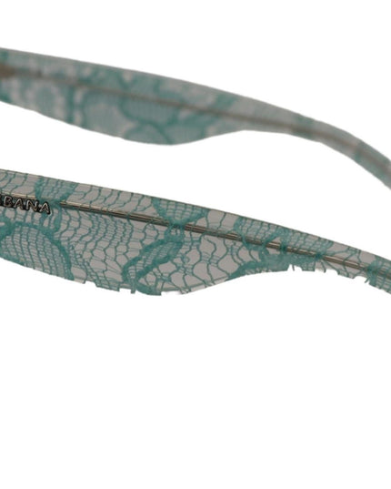 Dolce & Gabbana Blue Lace Acetate Crystal Round DG4190 Sunglasses