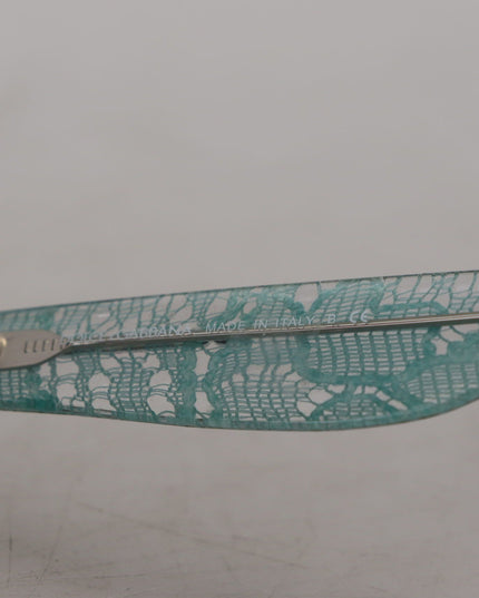 Dolce & Gabbana Blue Lace Acetate Crystal Round DG4190 Sunglasses