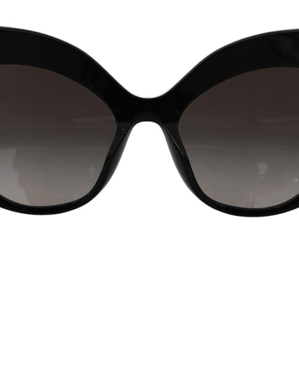 Dolce & Gabbana Black Gold Sequin Butterfly Polarized DG4326 Sunglasses