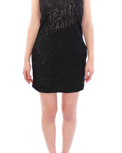 Ermanno Scervino Black Lace Lined Stretch Mini Dress