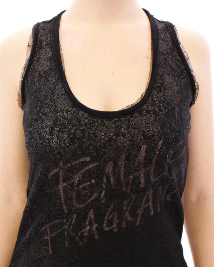 Ermanno Scervino Black Lace Lined Stretch Mini Dress