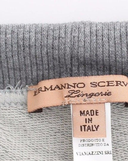 Ermanno Scervino Lingerie Gray Mini Shorts Sleepwear Hotpants