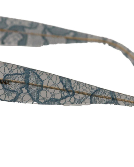 Dolce & Gabbana Blue Lace Acetate Crystal Butterfly DG4231 Sunglasses