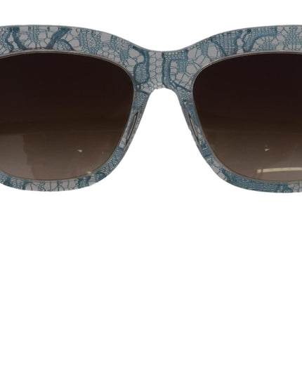 Dolce & Gabbana Blue Lace Acetate Crystal Butterfly DG4231 Sunglasses