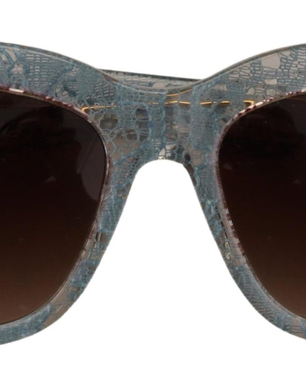 Dolce & Gabbana Blue Lace Acetate Crystal Butterfly DG4231 Sunglasses