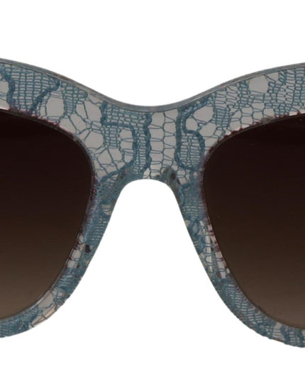 Dolce & Gabbana Blue Lace Acetate Crystal Butterfly DG4231 Sunglasses