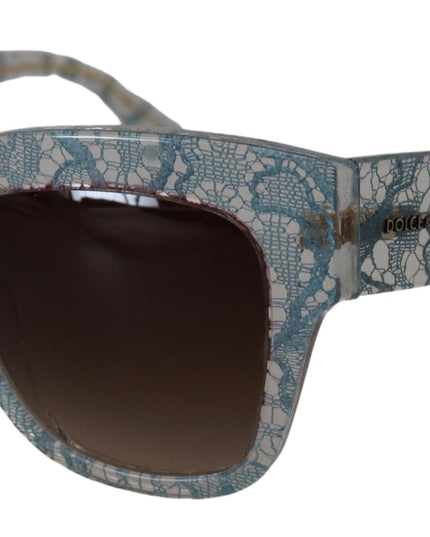 Dolce & Gabbana Blue Lace Acetate Crystal Butterfly DG4231 Sunglasses