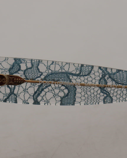 Dolce & Gabbana Blue Lace Acetate Crystal Butterfly DG4231 Sunglasses