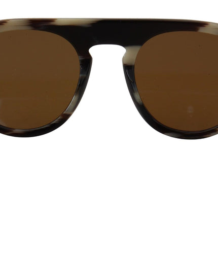 Dolce & Gabbana Brown Tortoise Oval Full Rim Eyewear DG4306 Sunglasses