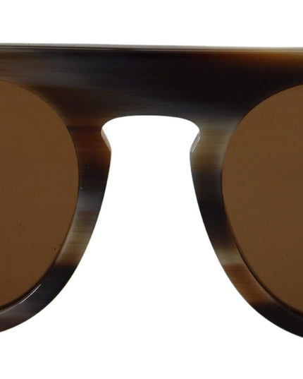 Dolce & Gabbana Brown Tortoise Oval Full Rim Eyewear DG4306 Sunglasses
