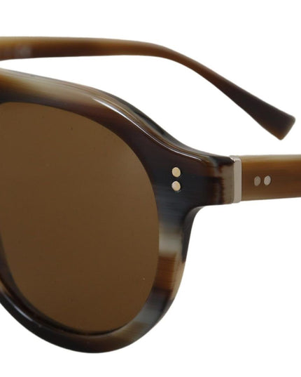 Dolce & Gabbana Brown Tortoise Oval Full Rim Eyewear DG4306 Sunglasses