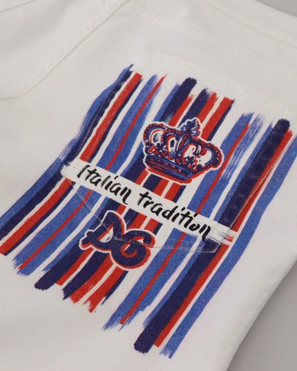 Dolce & Gabbana White Slim Skinny Stretch Cotton Denim Jeans