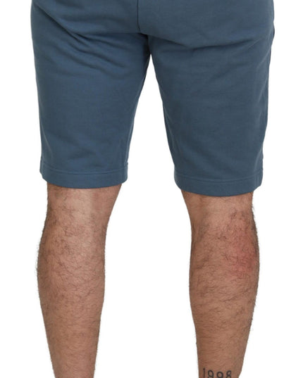 Dolce & Gabbana Blue Cotton Bermuda Casual Mens Shorts