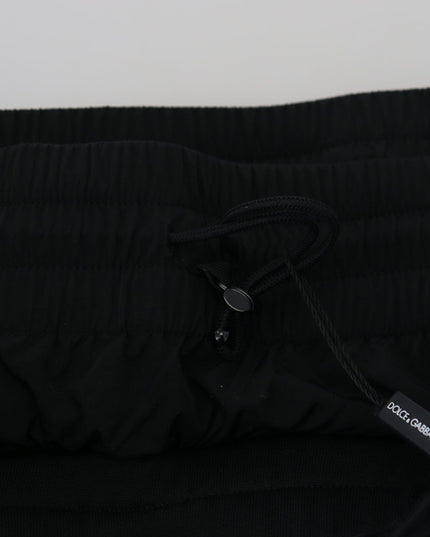 Dolce & Gabbana Black Cotton Bermuda Cargo Shorts