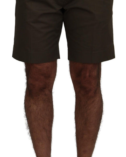 Dolce & Gabbana Green Chinos Cotton Casual Shorts