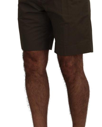 Dolce & Gabbana Green Chinos Cotton Casual Shorts