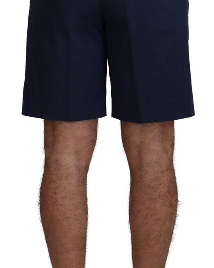 Dolce & Gabbana Blue Chinos Cotton Stretch Casual Shorts