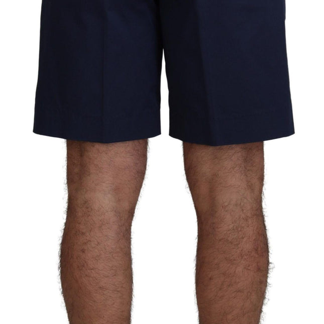 Dolce & Gabbana Blue Chinos Cotton Stretch Casual Shorts
